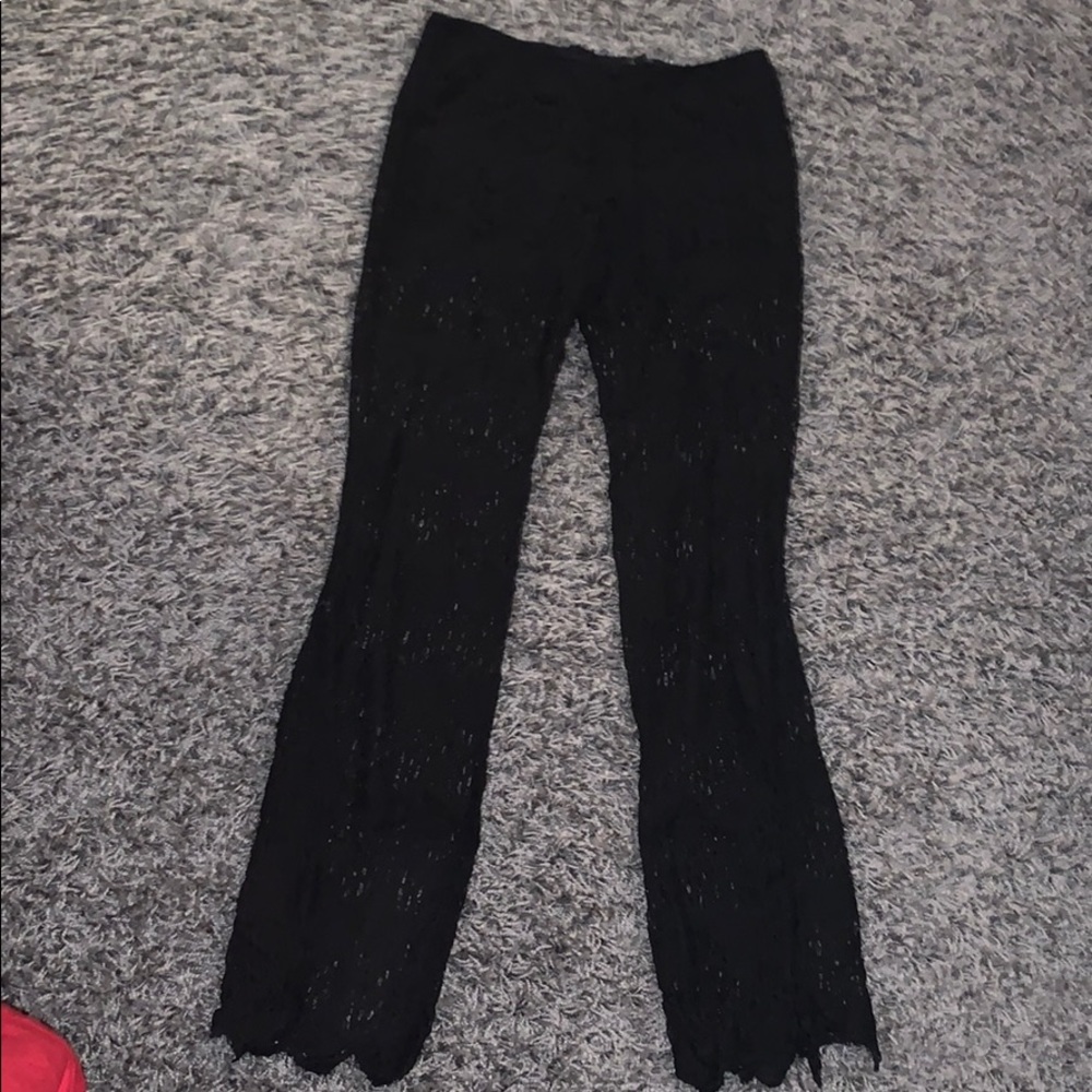 Black knit GUESS pants